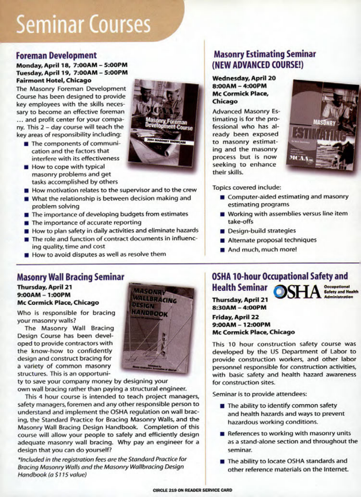 Masonry Magazine December 2004 Page. 45