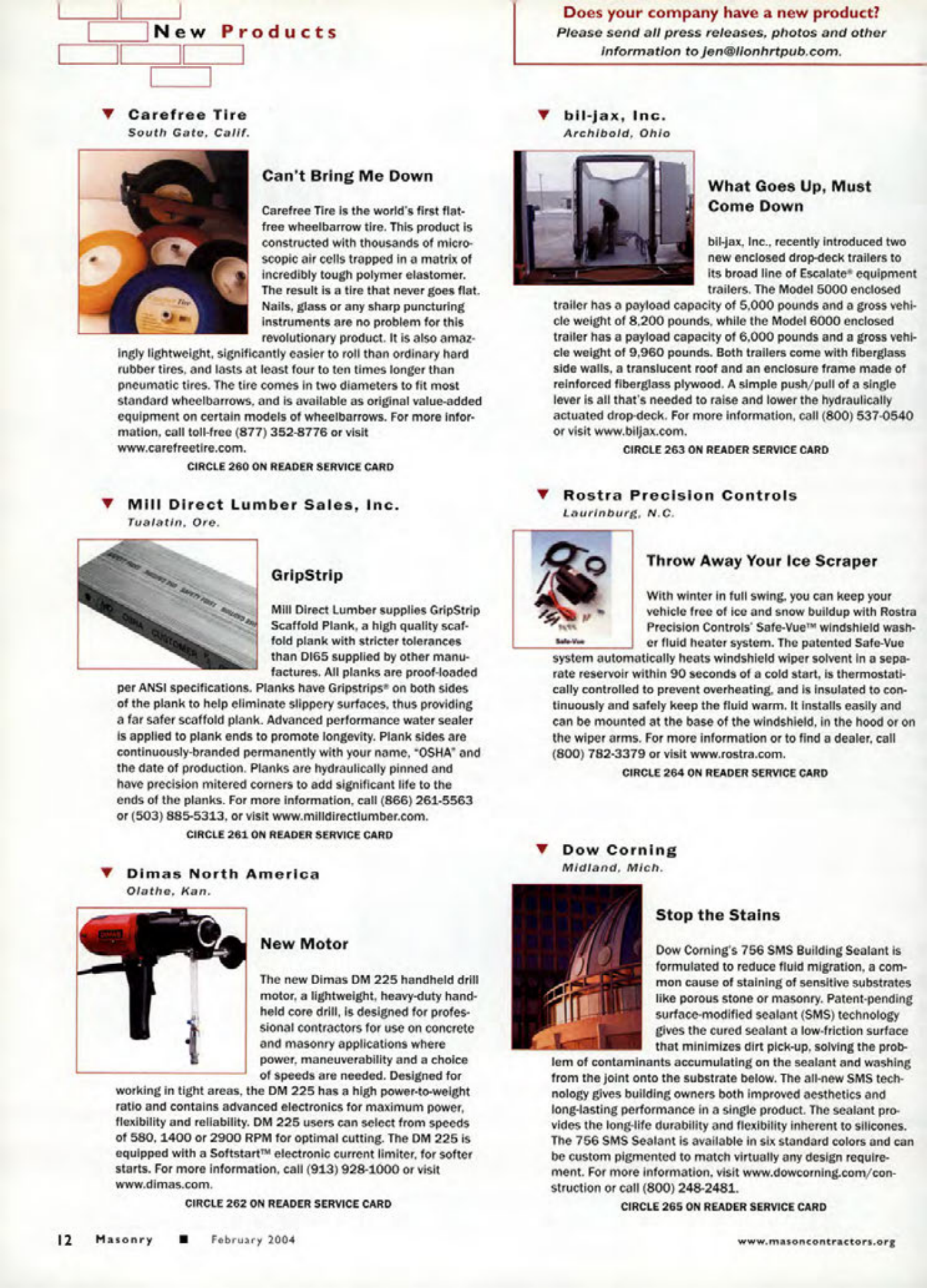 Masonry Magazine February 2004 Page. 14