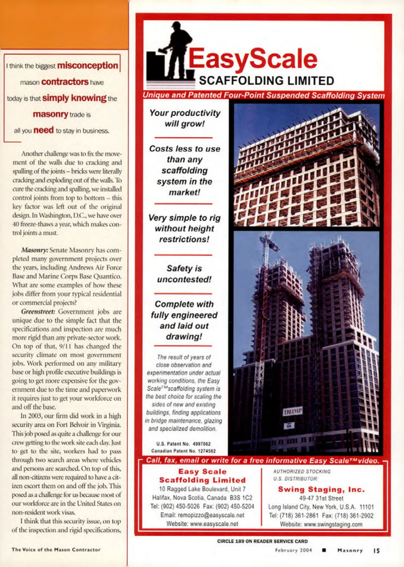 Masonry Magazine February 2004 Page. 17