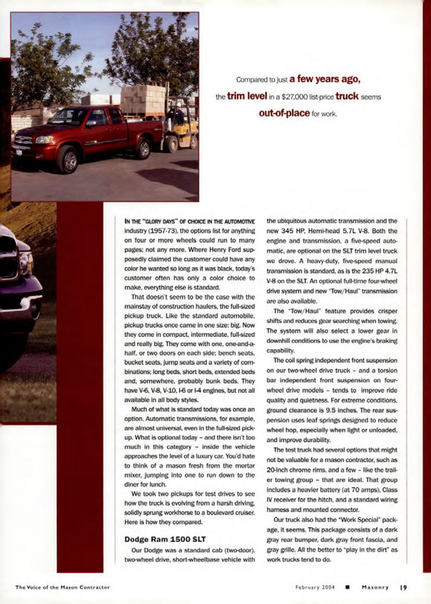 Masonry Magazine February 2004 Page. 21
