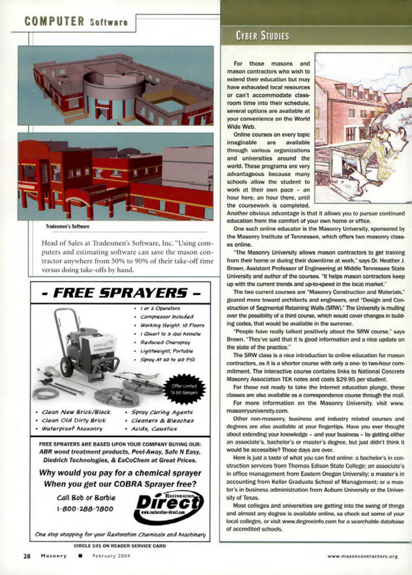 Masonry Magazine February 2004 Page. 30