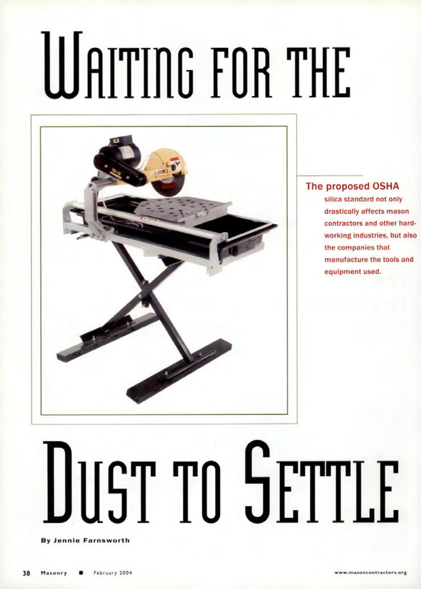 Masonry Magazine February 2004 Page. 40