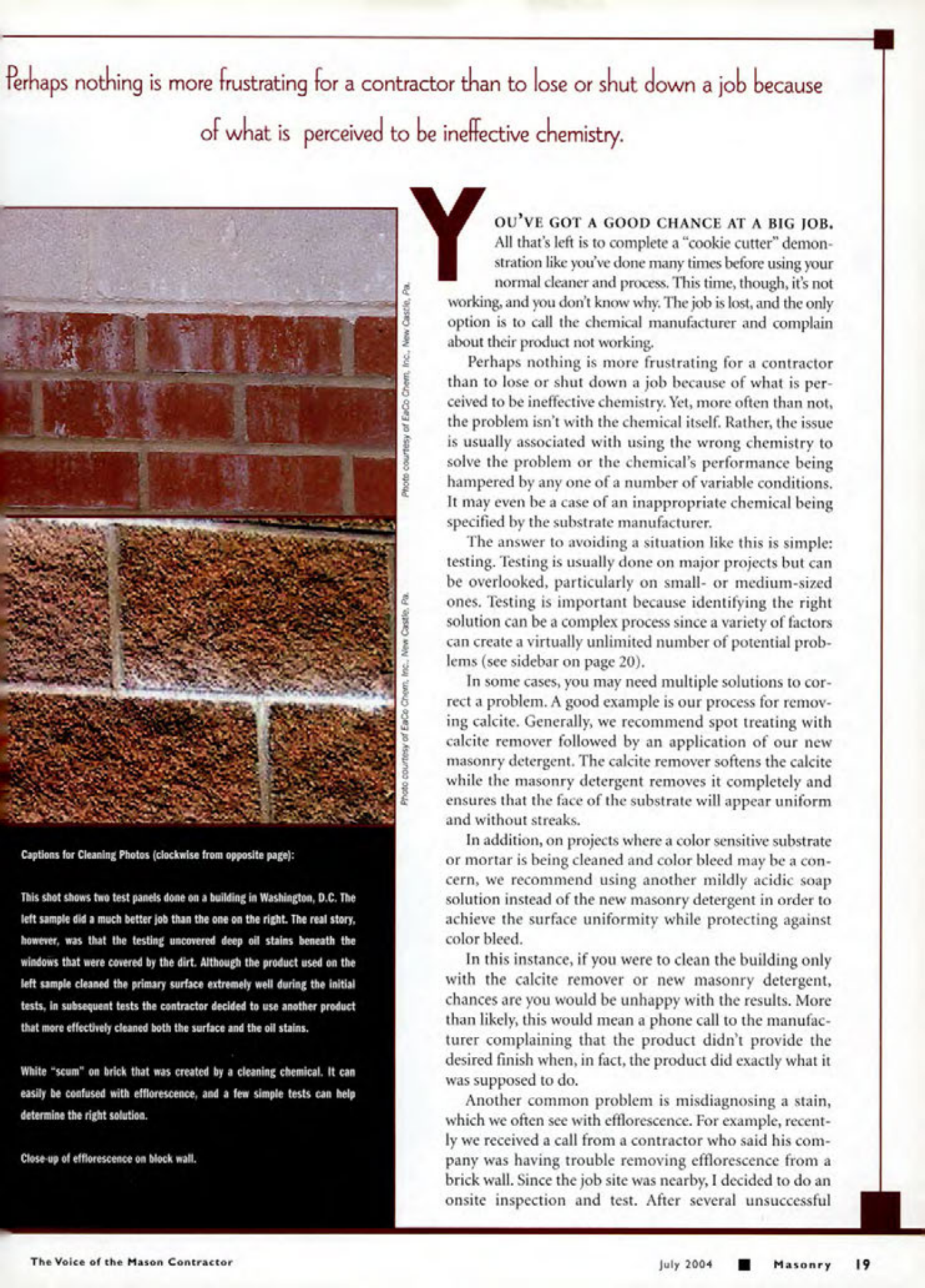 Masonry Magazine July 2004 Page. 21