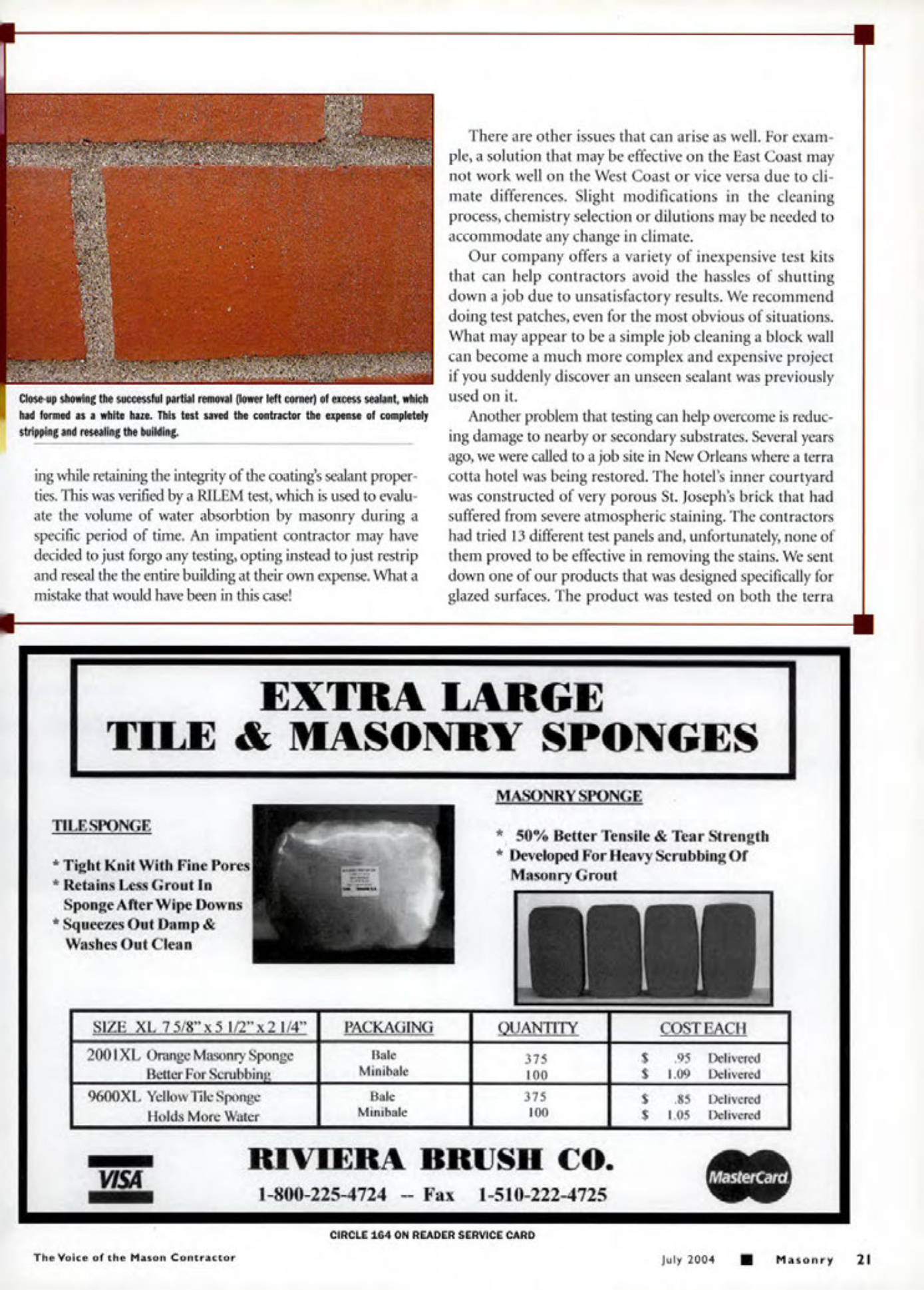 Masonry Magazine July 2004 Page. 23