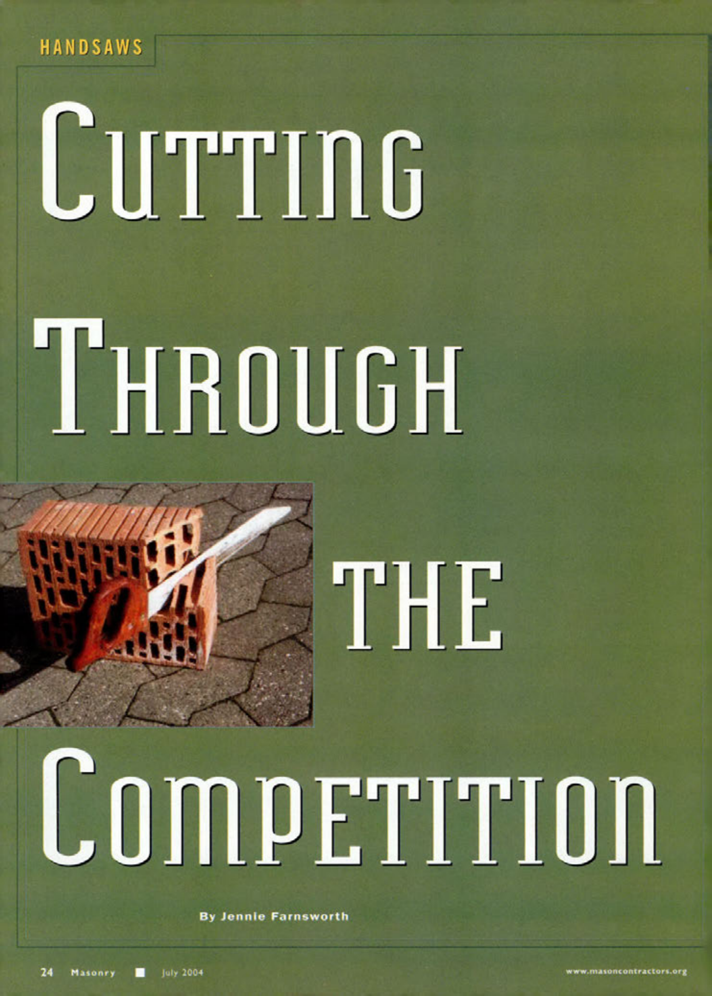 Masonry Magazine July 2004 Page. 26