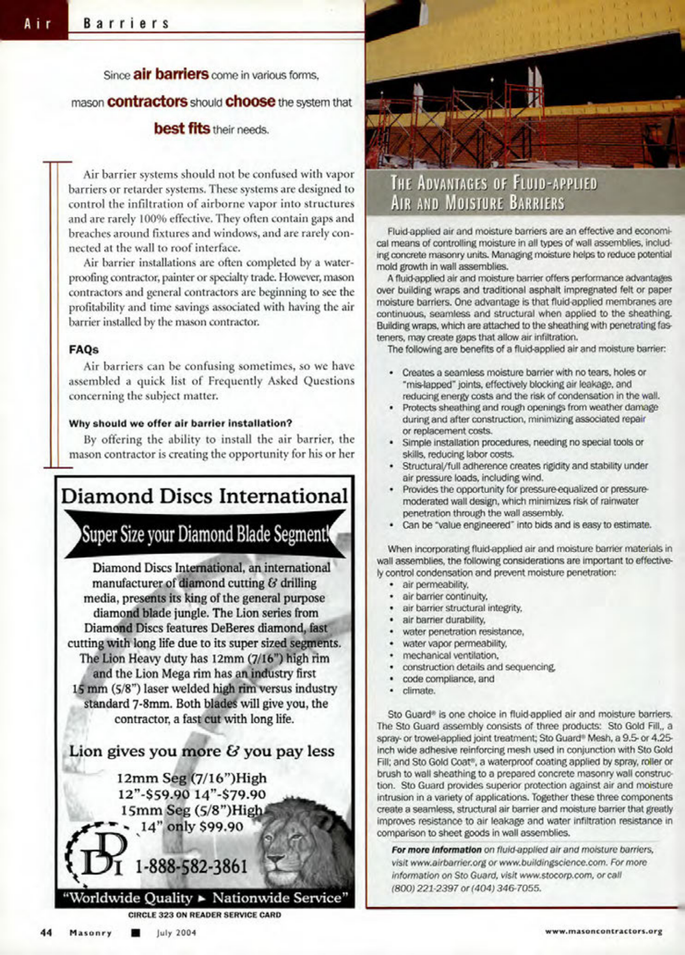 Masonry Magazine July 2004 Page. 46