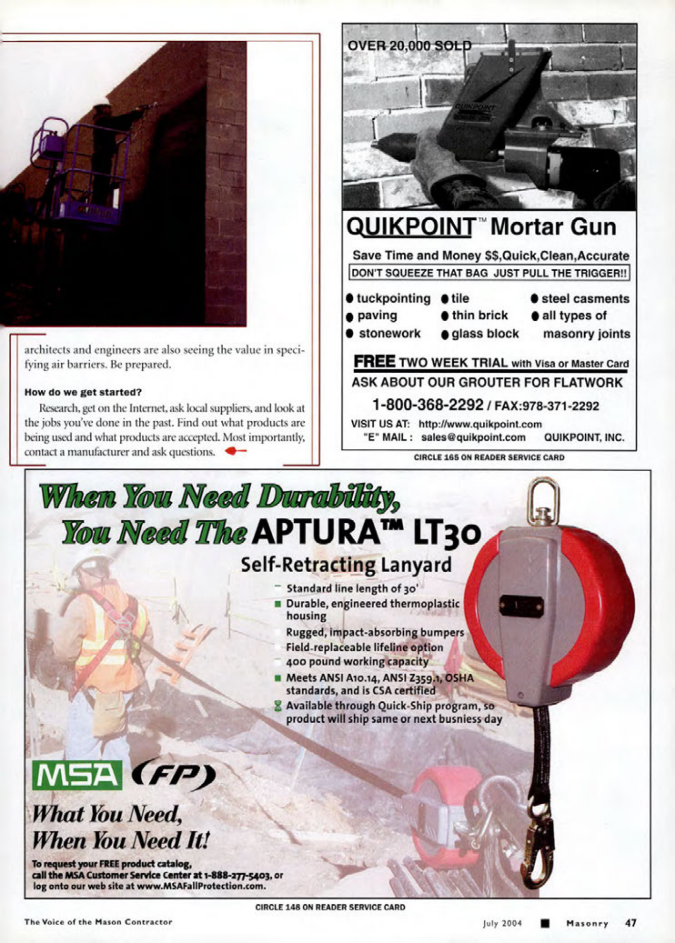 Masonry Magazine July 2004 Page. 49