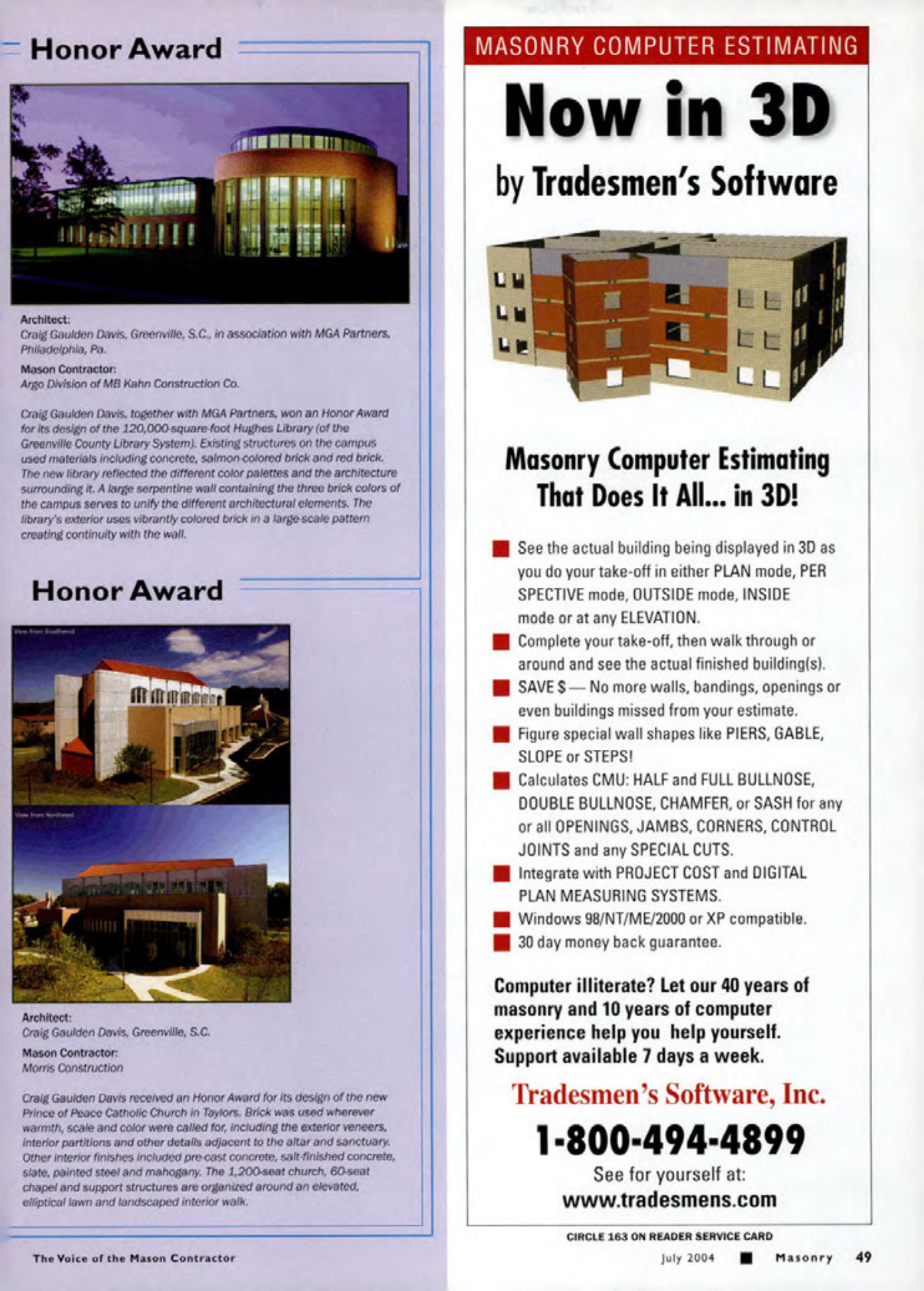 Masonry Magazine July 2004 Page. 51