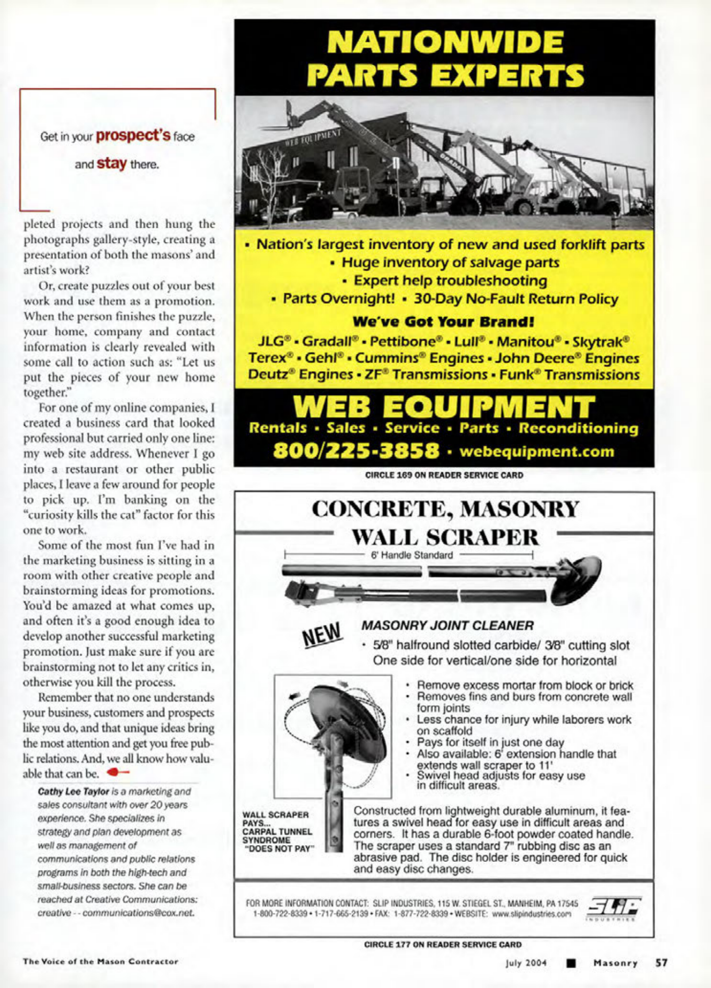 Masonry Magazine July 2004 Page. 59