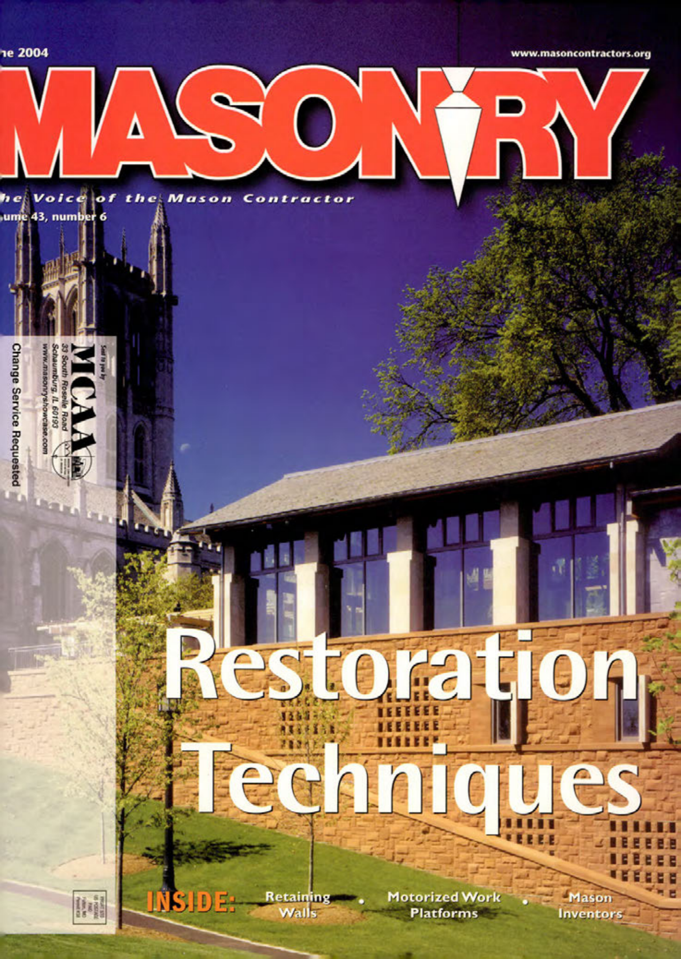 Masonry Magazine June 2004 Page. 1