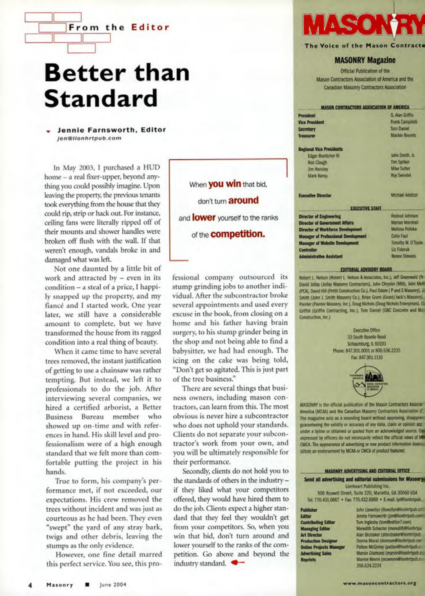 Masonry Magazine June 2004 Page. 6