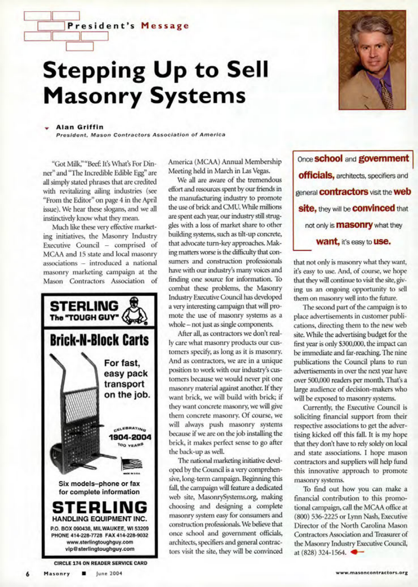 Masonry Magazine June 2004 Page. 8