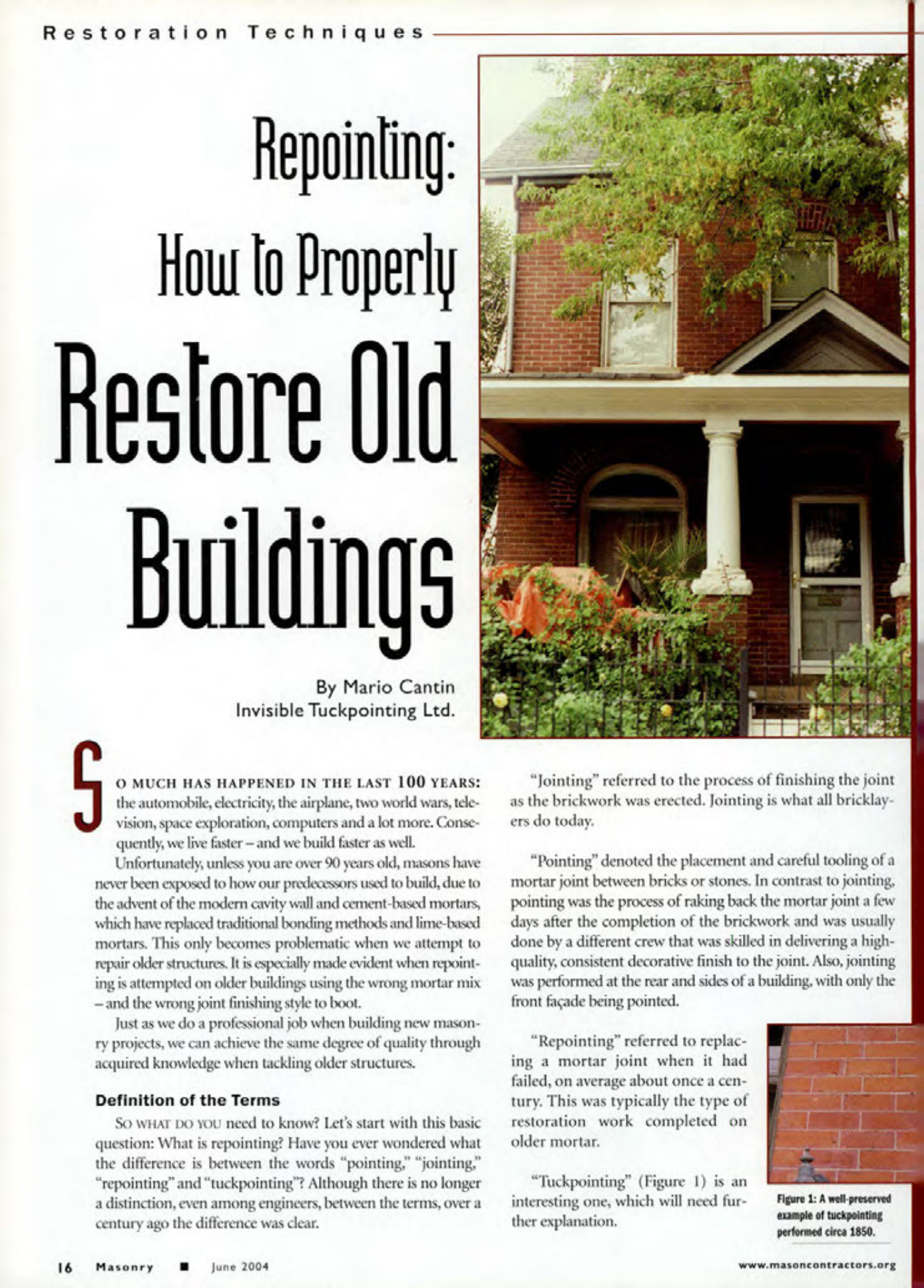 Masonry Magazine June 2004 Page. 18