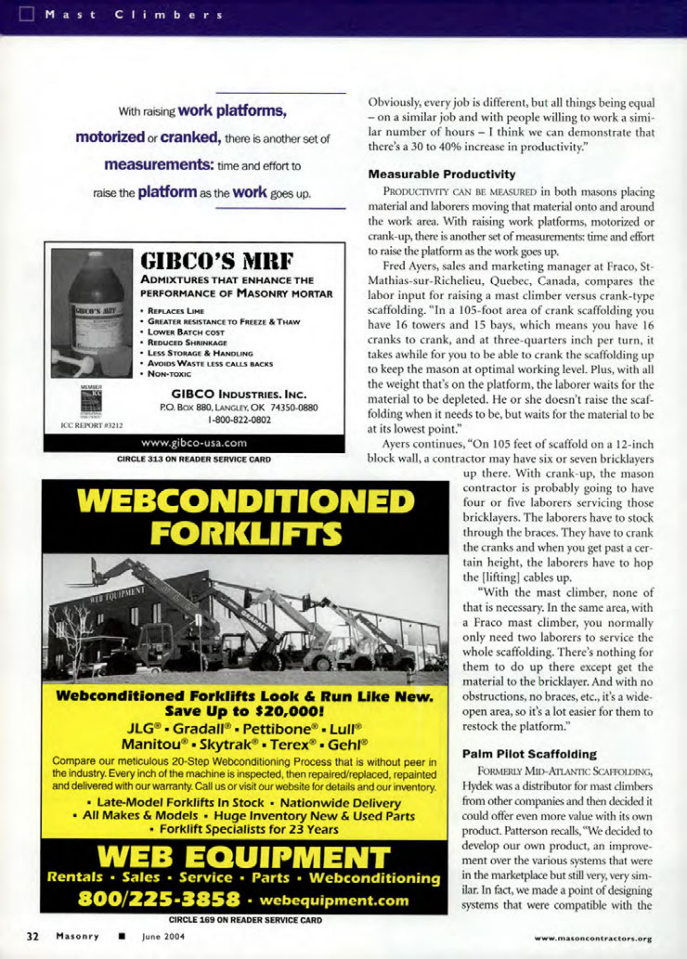 Masonry Magazine June 2004 Page. 34