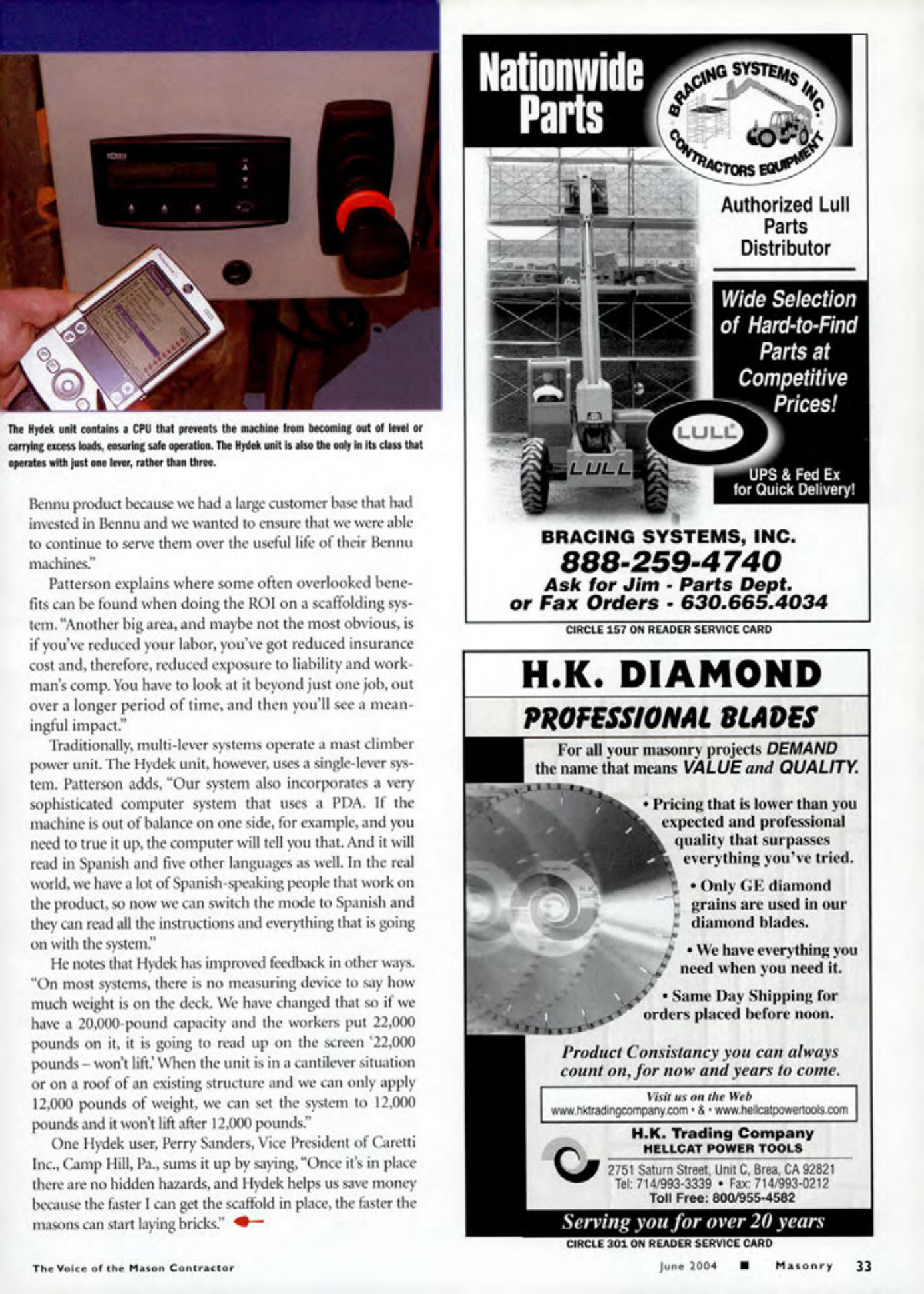 Masonry Magazine June 2004 Page. 35