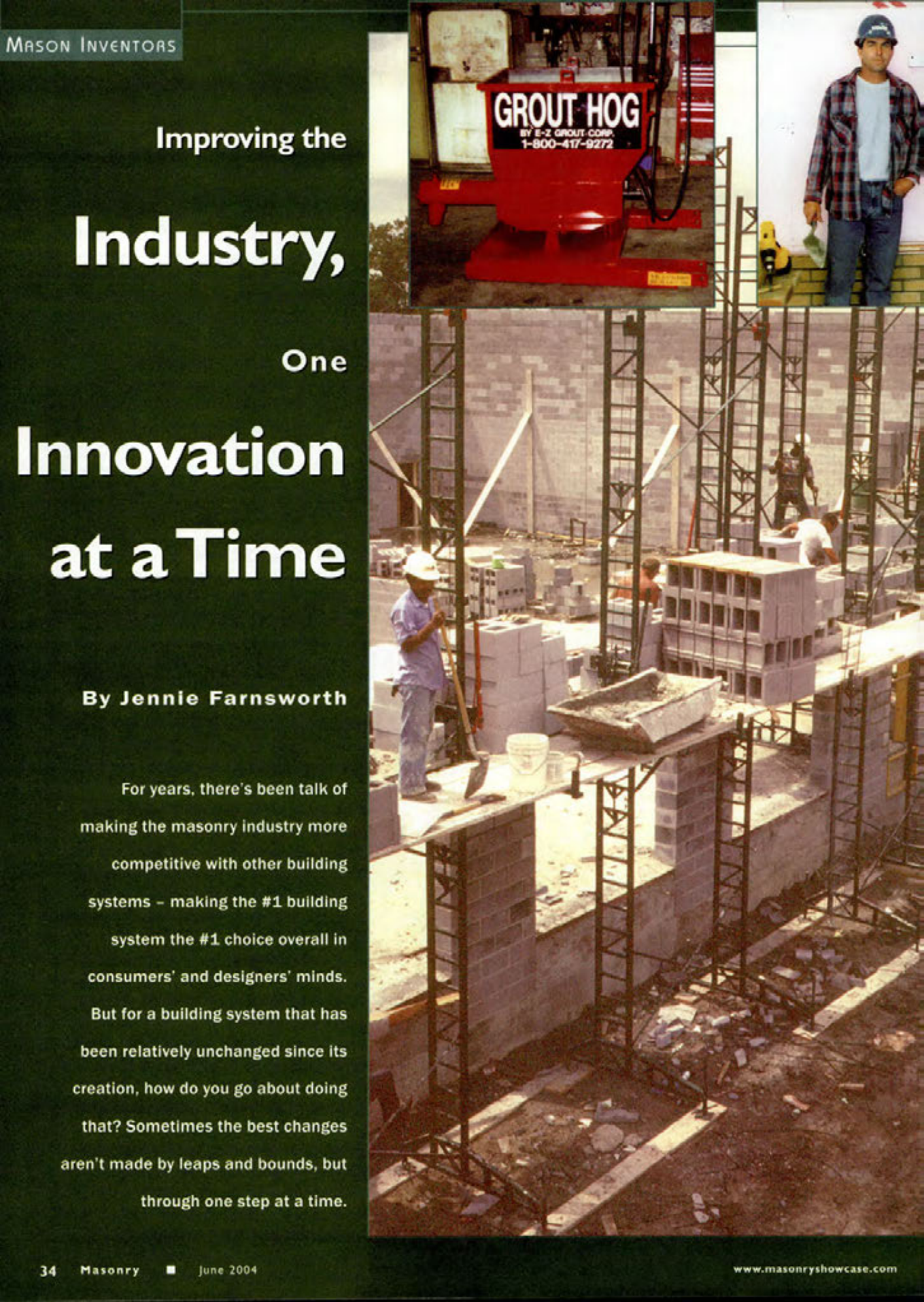 Masonry Magazine June 2004 Page. 36