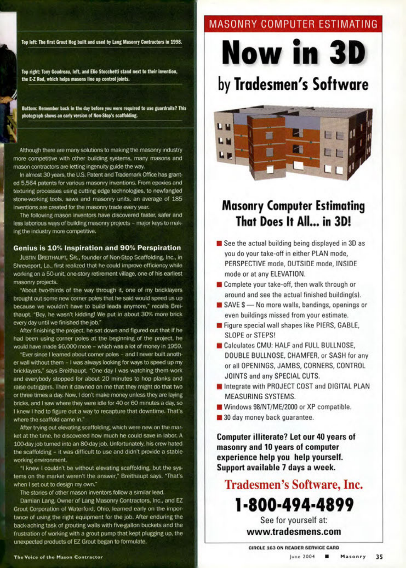 Masonry Magazine June 2004 Page. 37