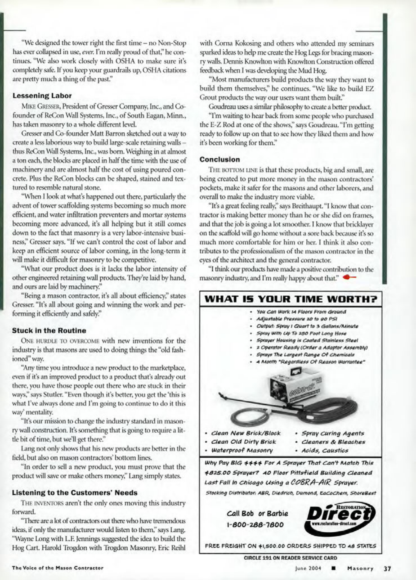 Masonry Magazine June 2004 Page. 39