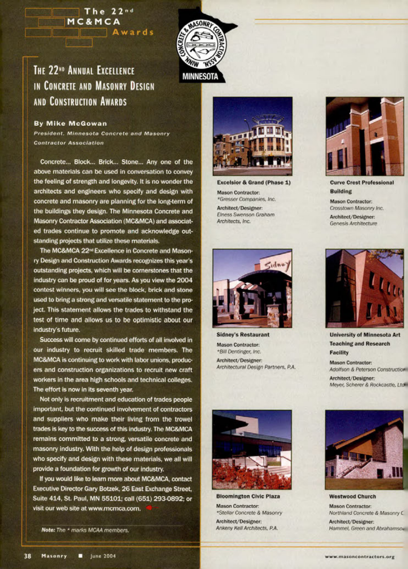 Masonry Magazine June 2004 Page. 40