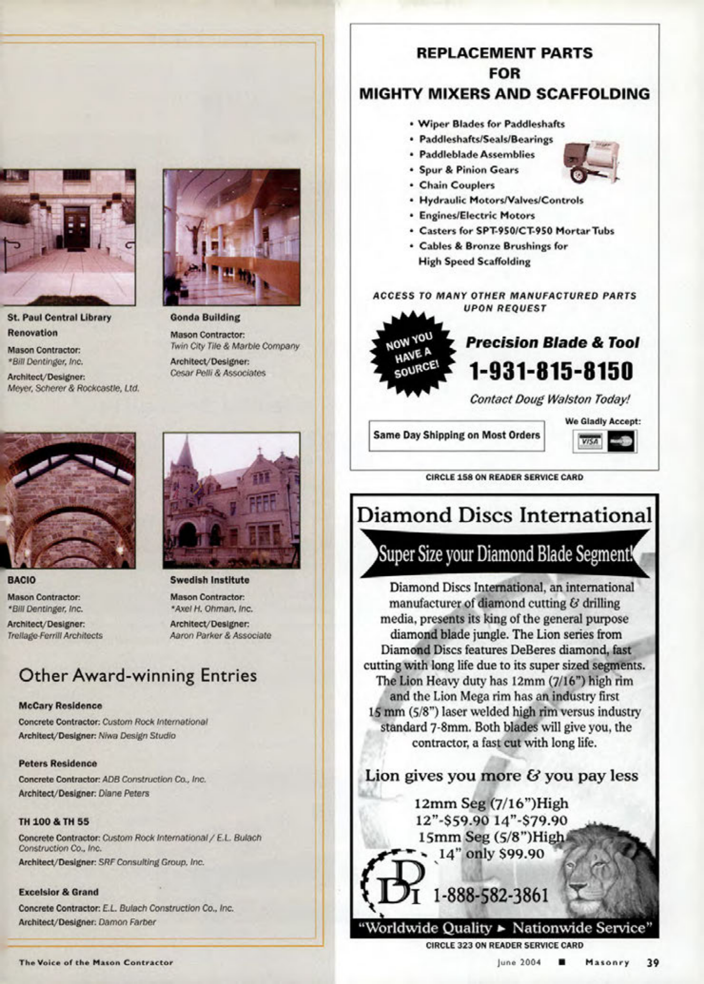 Masonry Magazine June 2004 Page. 41