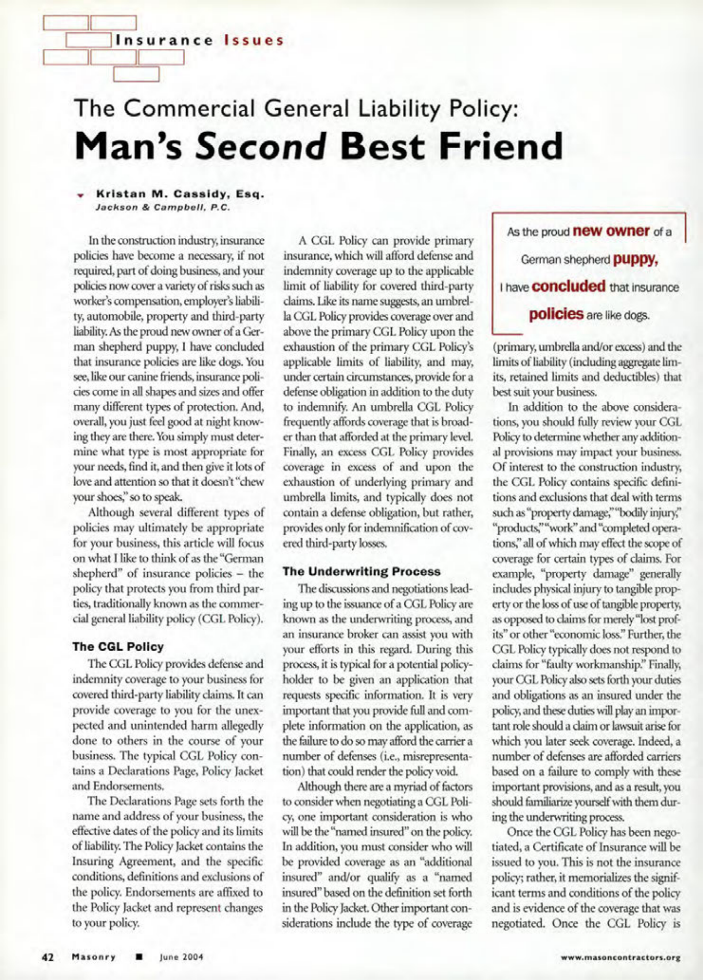 Masonry Magazine June 2004 Page. 44