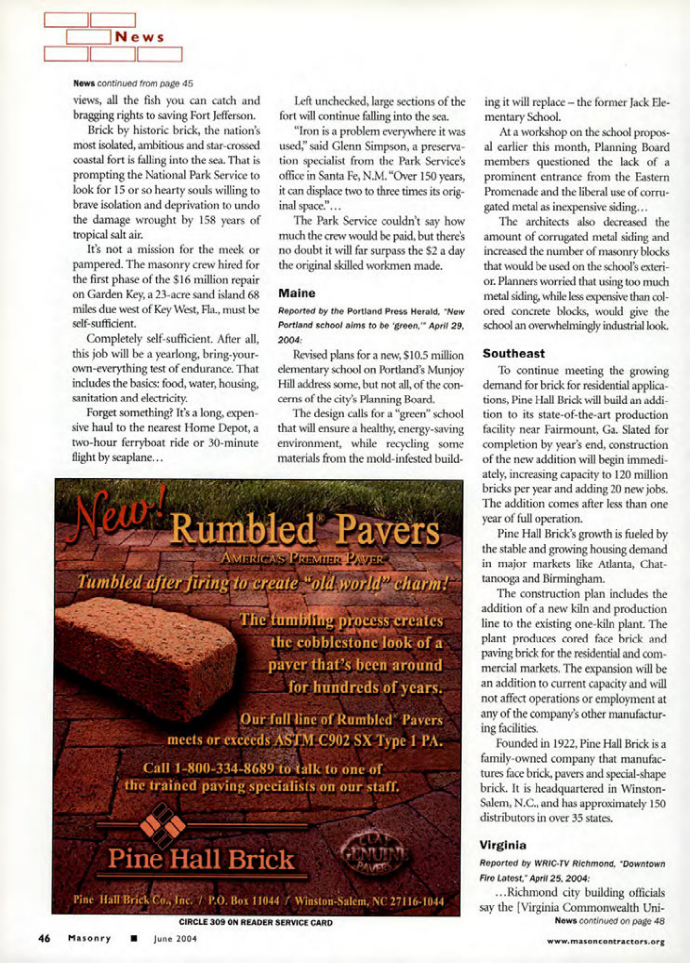 Masonry Magazine June 2004 Page. 48