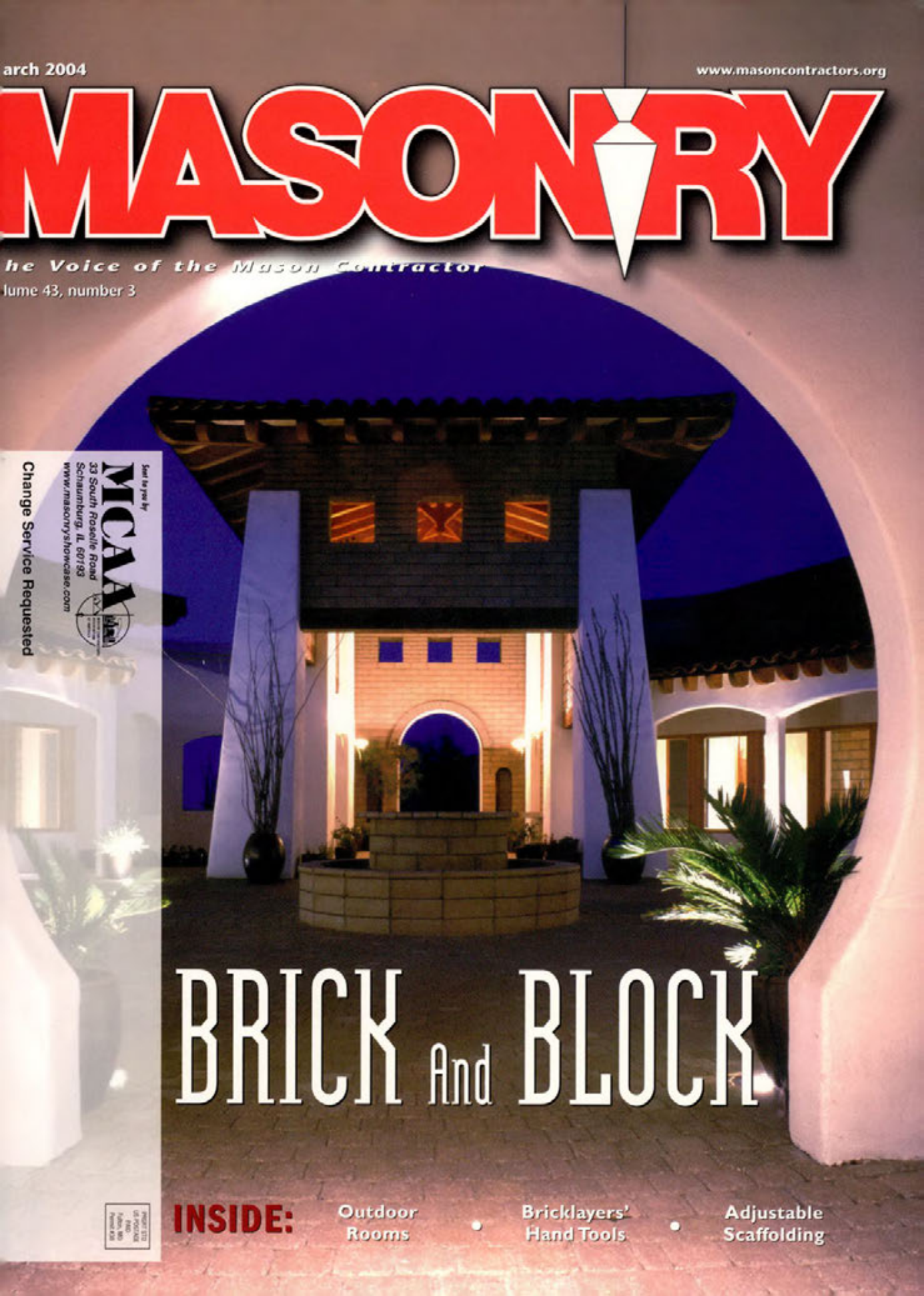 Masonry Magazine March 2004 Page. 1