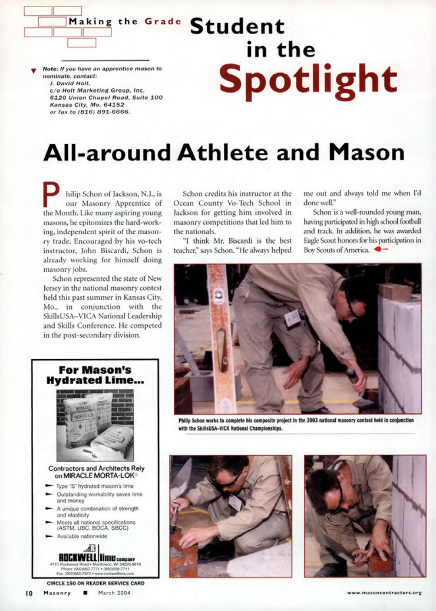 Masonry Magazine March 2004 Page. 12