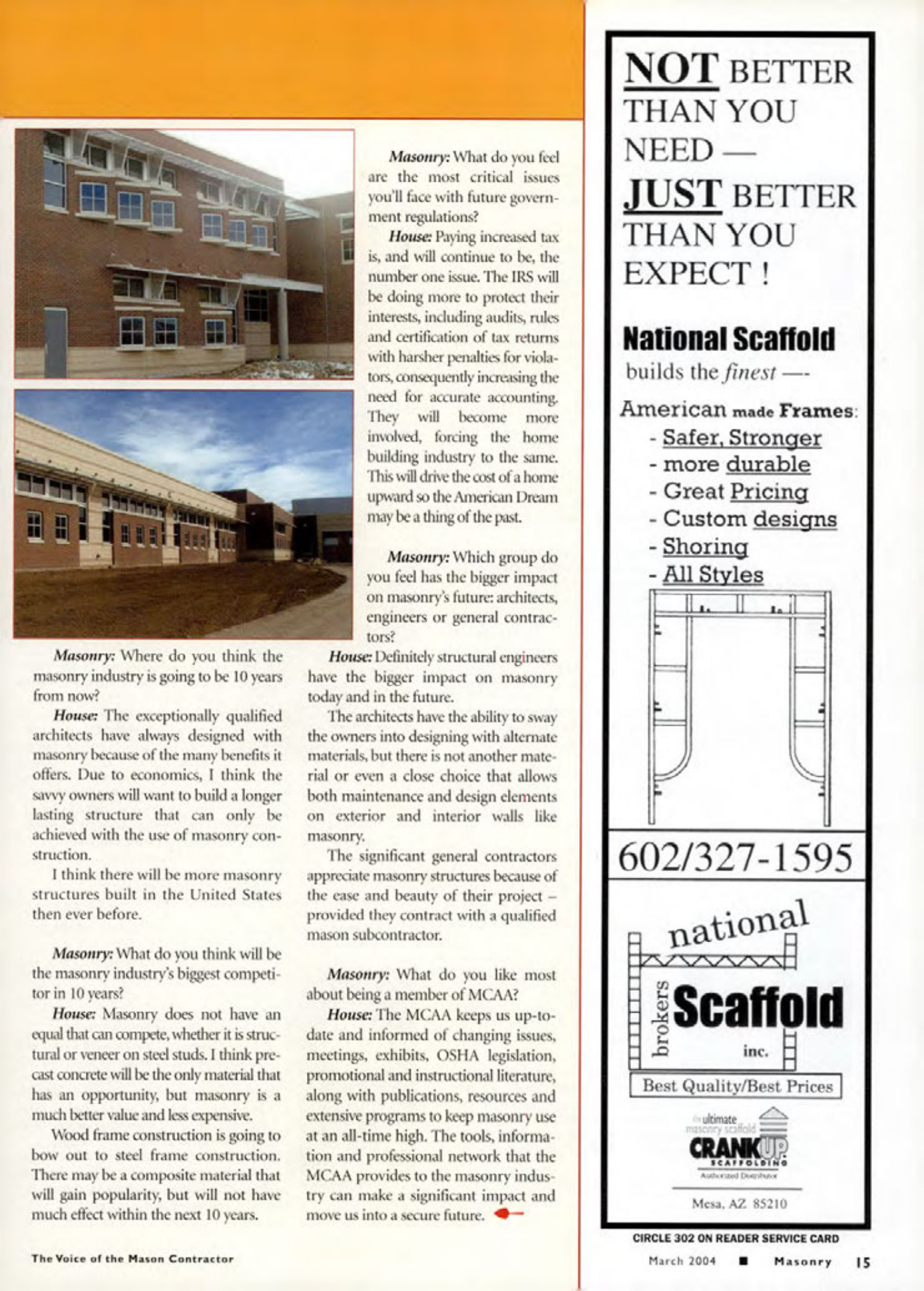 Masonry Magazine March 2004 Page. 17