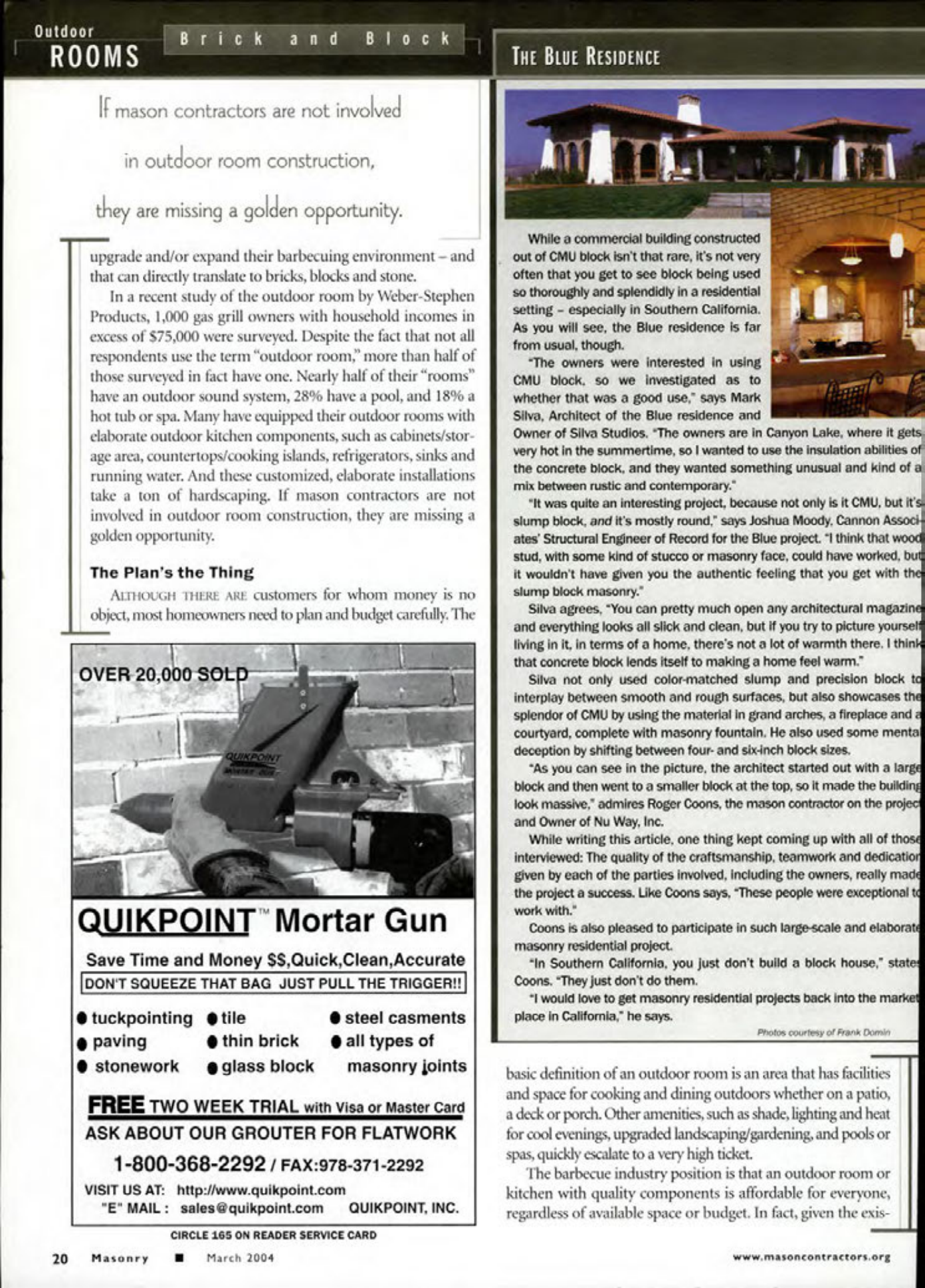 Masonry Magazine March 2004 Page. 22