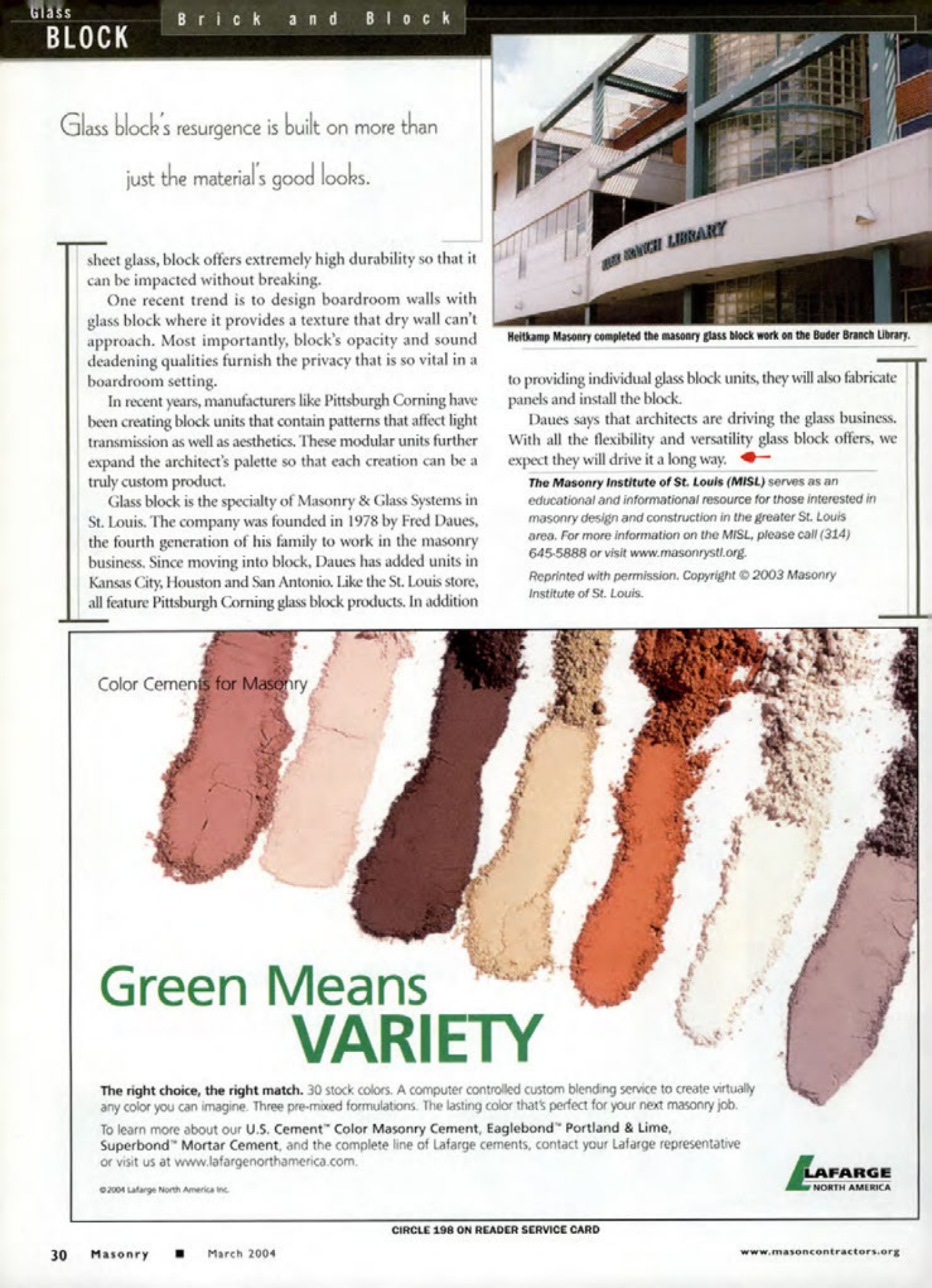 Masonry Magazine March 2004 Page. 44