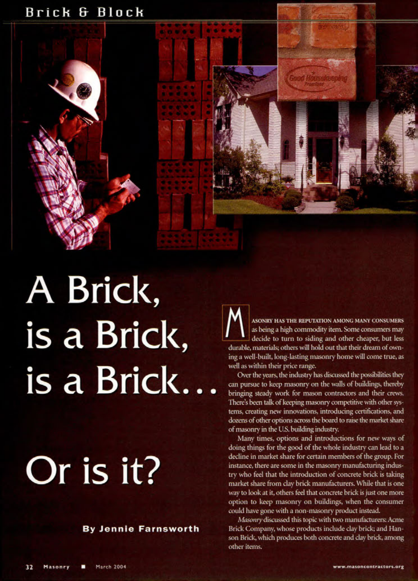 Masonry Magazine March 2004 Page. 46