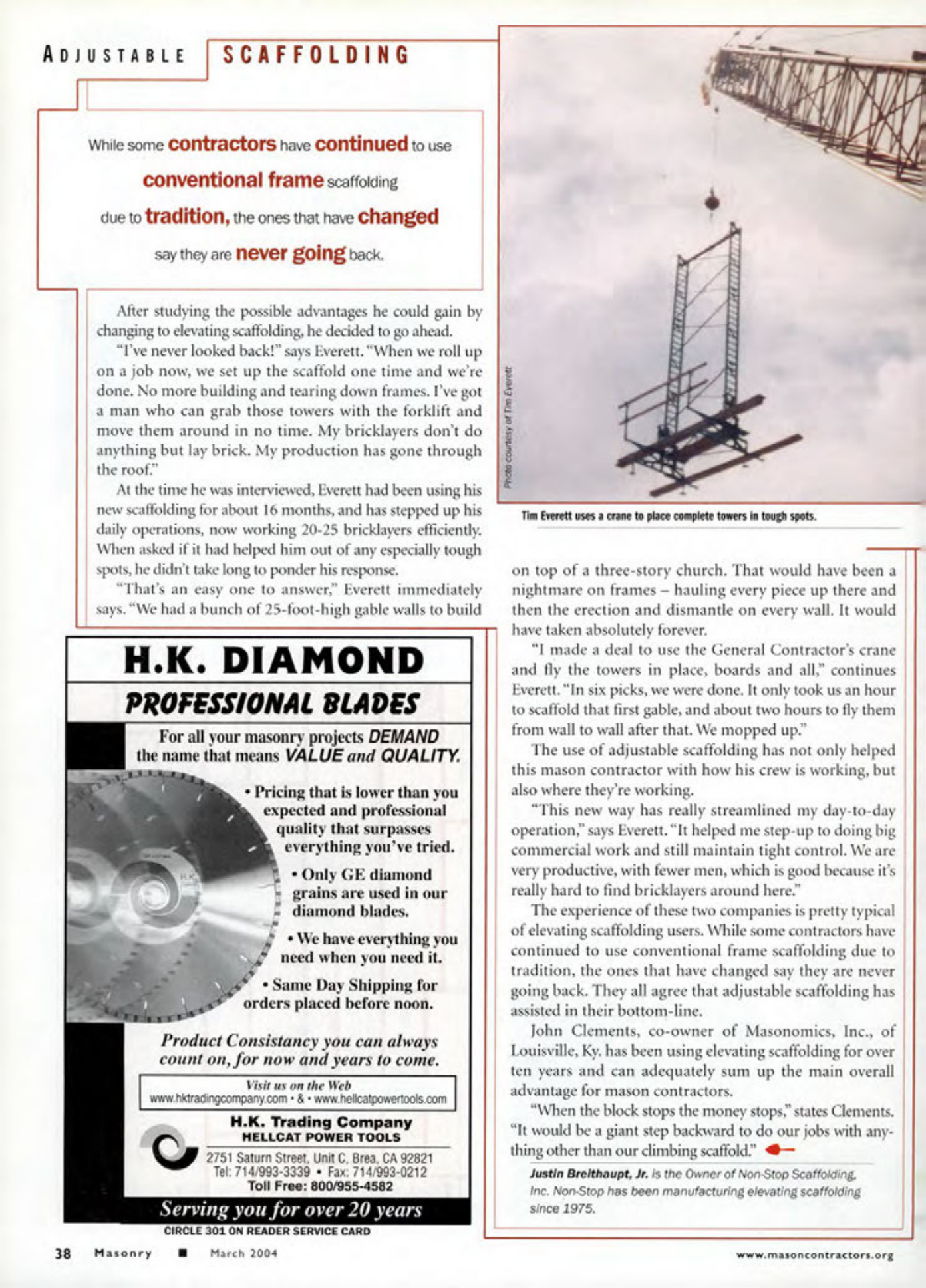 Masonry Magazine March 2004 Page. 52