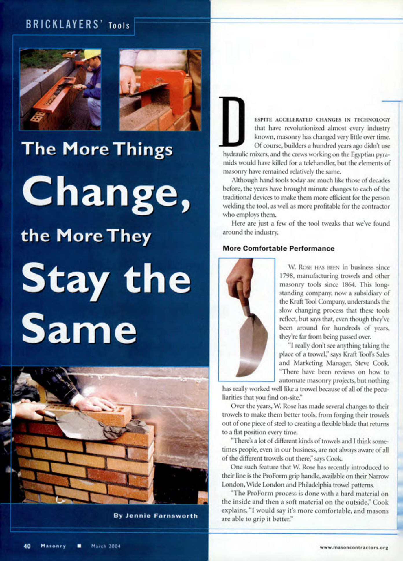 Masonry Magazine March 2004 Page. 54