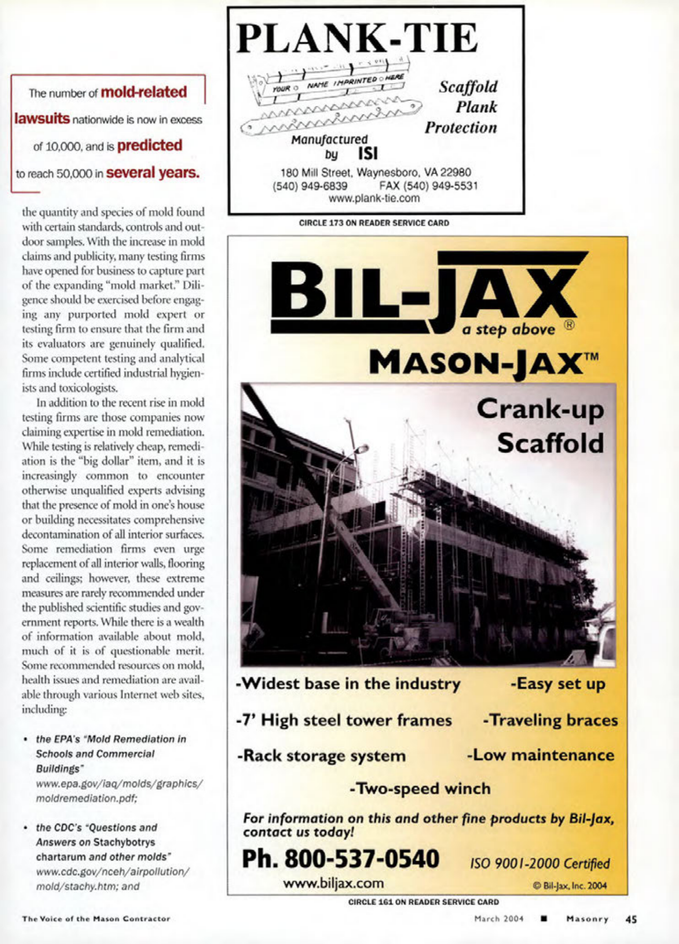 Masonry Magazine March 2004 Page. 59