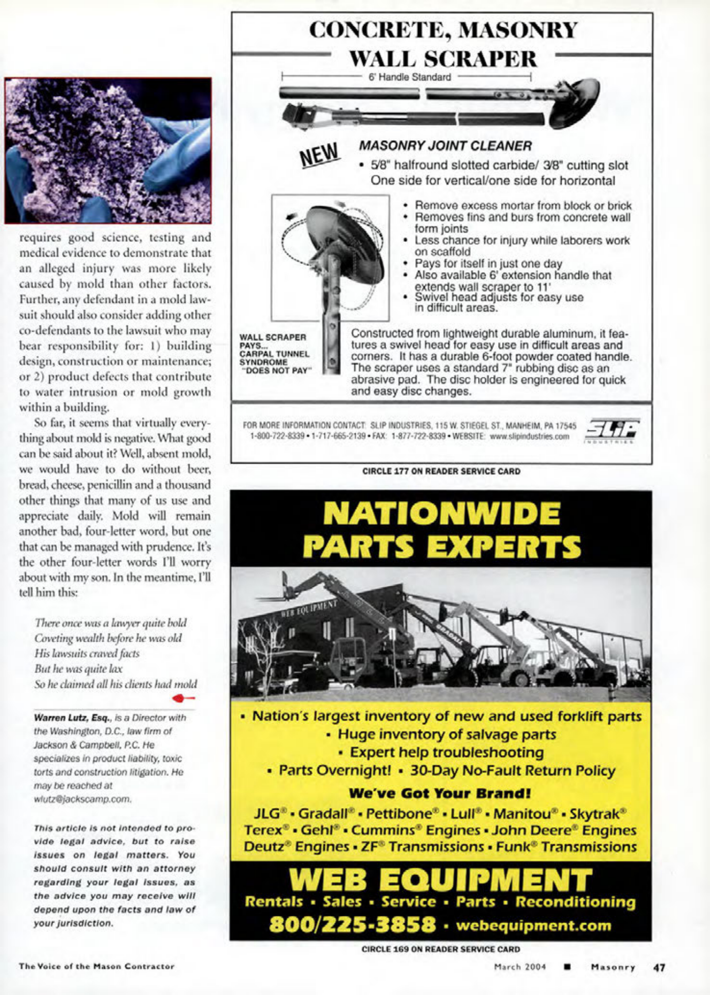 Masonry Magazine March 2004 Page. 61