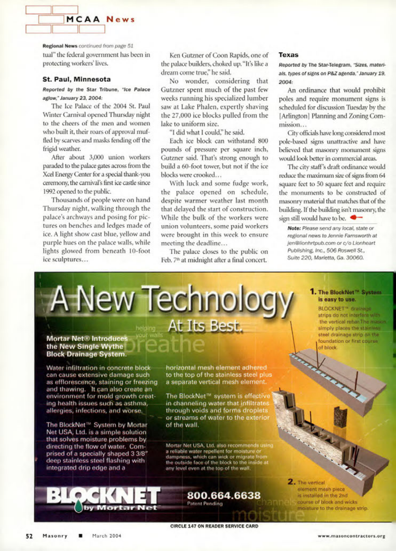 Masonry Magazine March 2004 Page. 66
