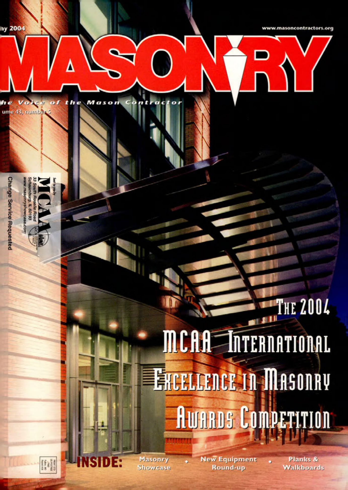 Masonry Magazine May 2004 Page. 1