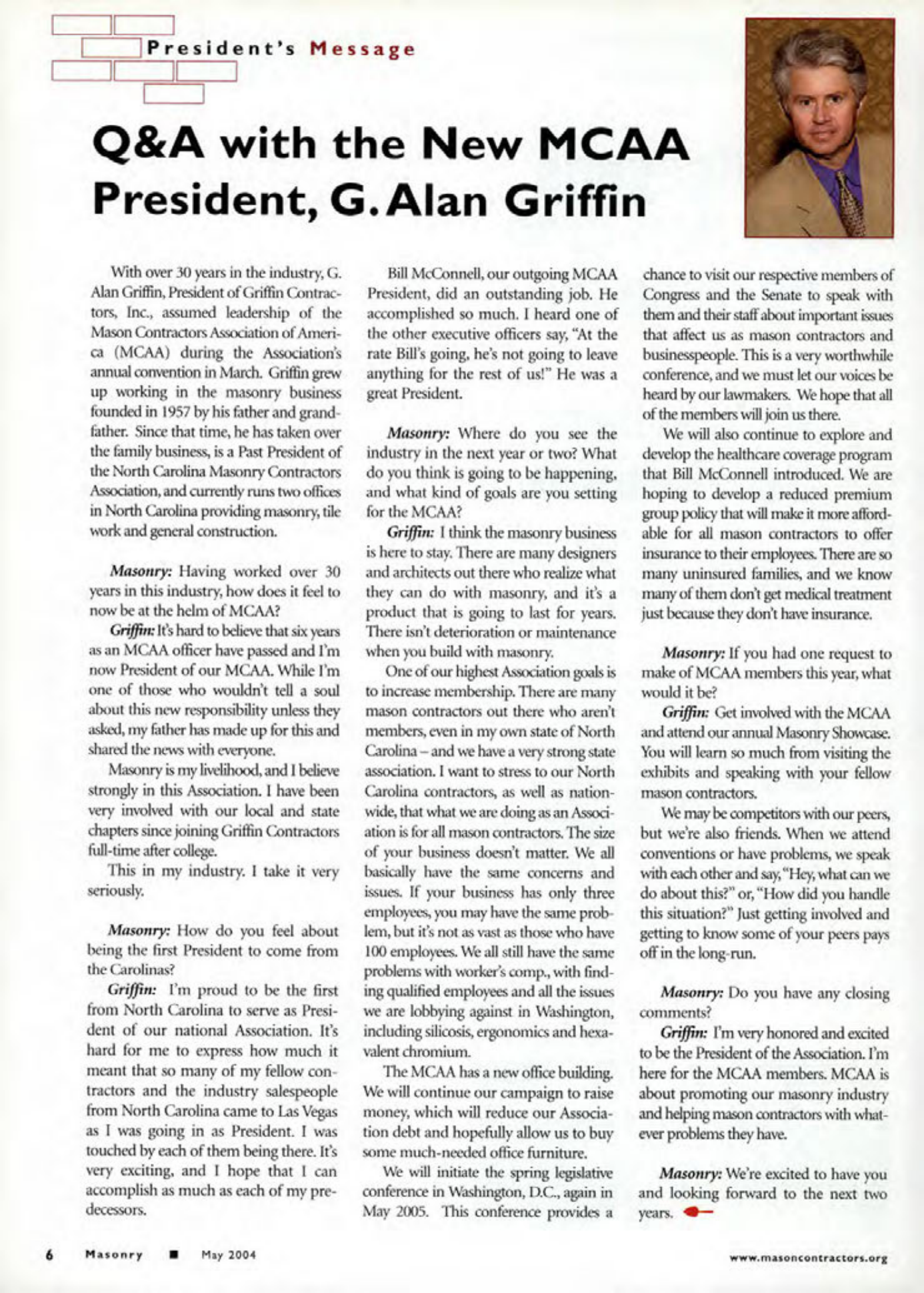 Masonry Magazine May 2004 Page. 8