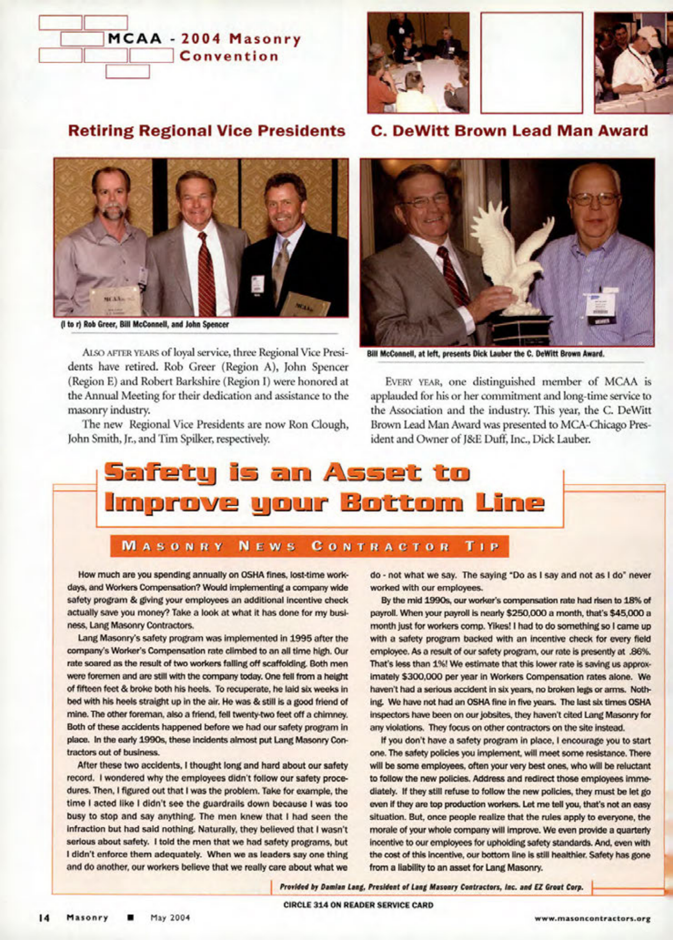 Masonry Magazine May 2004 Page. 16