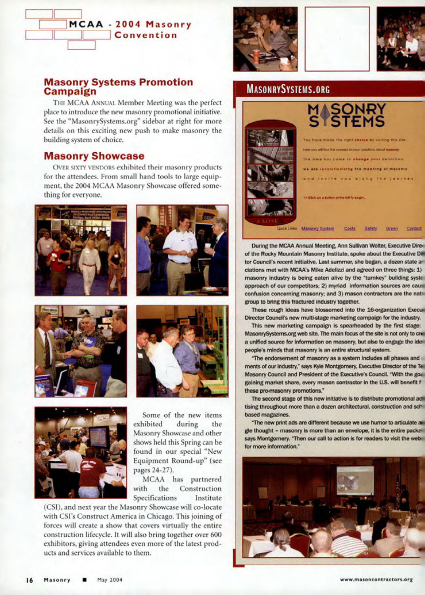 Masonry Magazine May 2004 Page. 18
