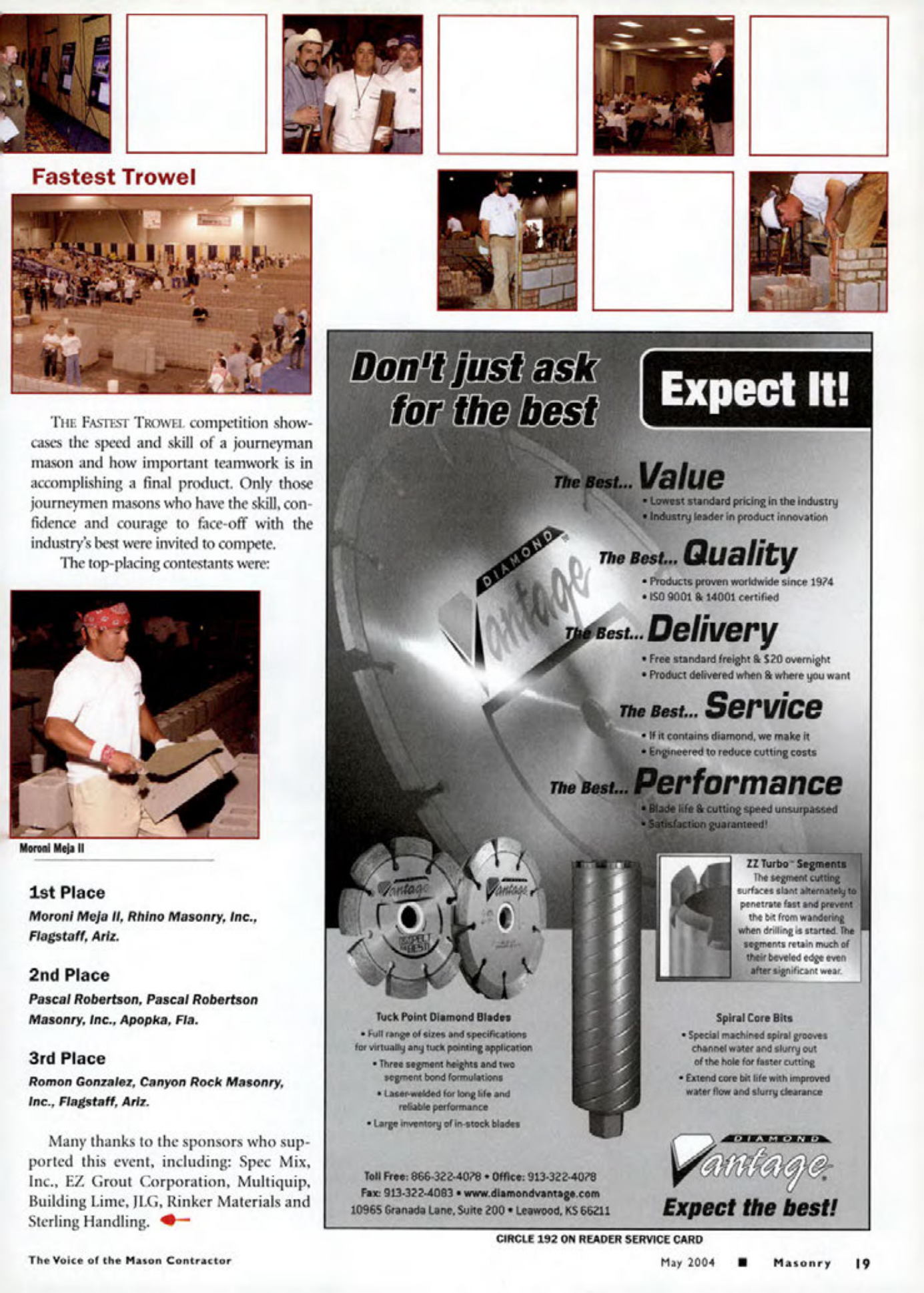 Masonry Magazine May 2004 Page. 21