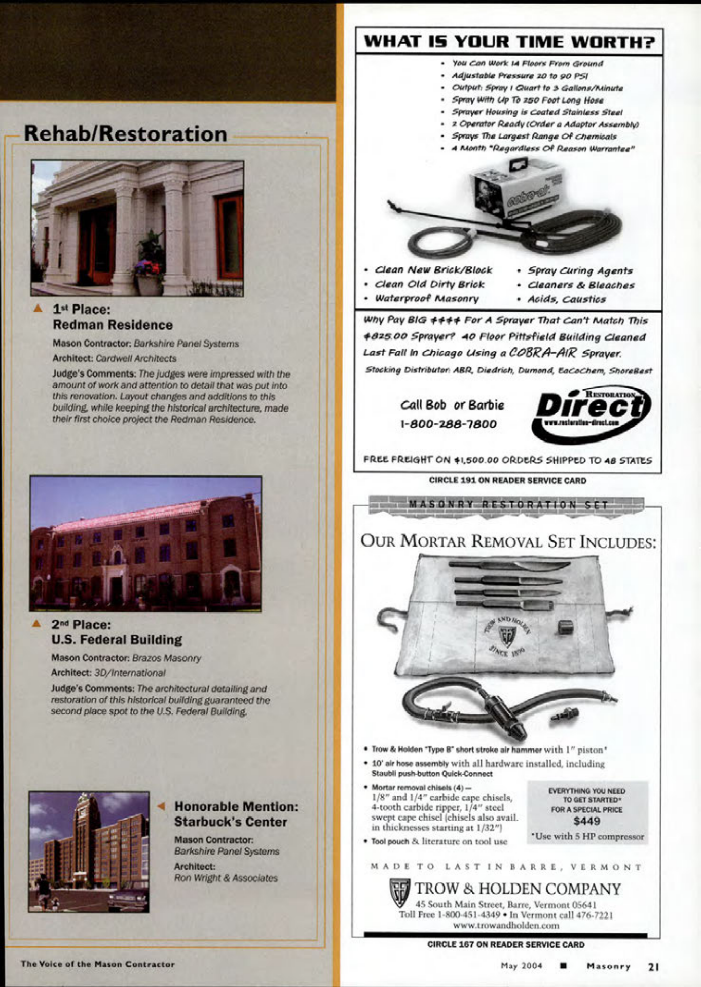 Masonry Magazine May 2004 Page. 23