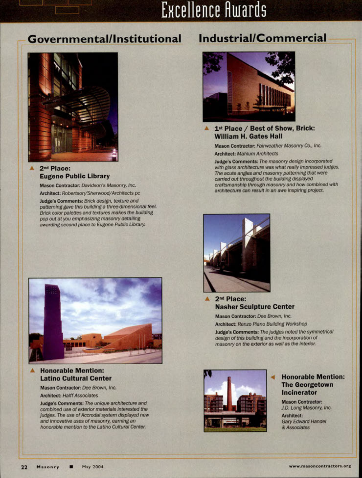 Masonry Magazine May 2004 Page. 24