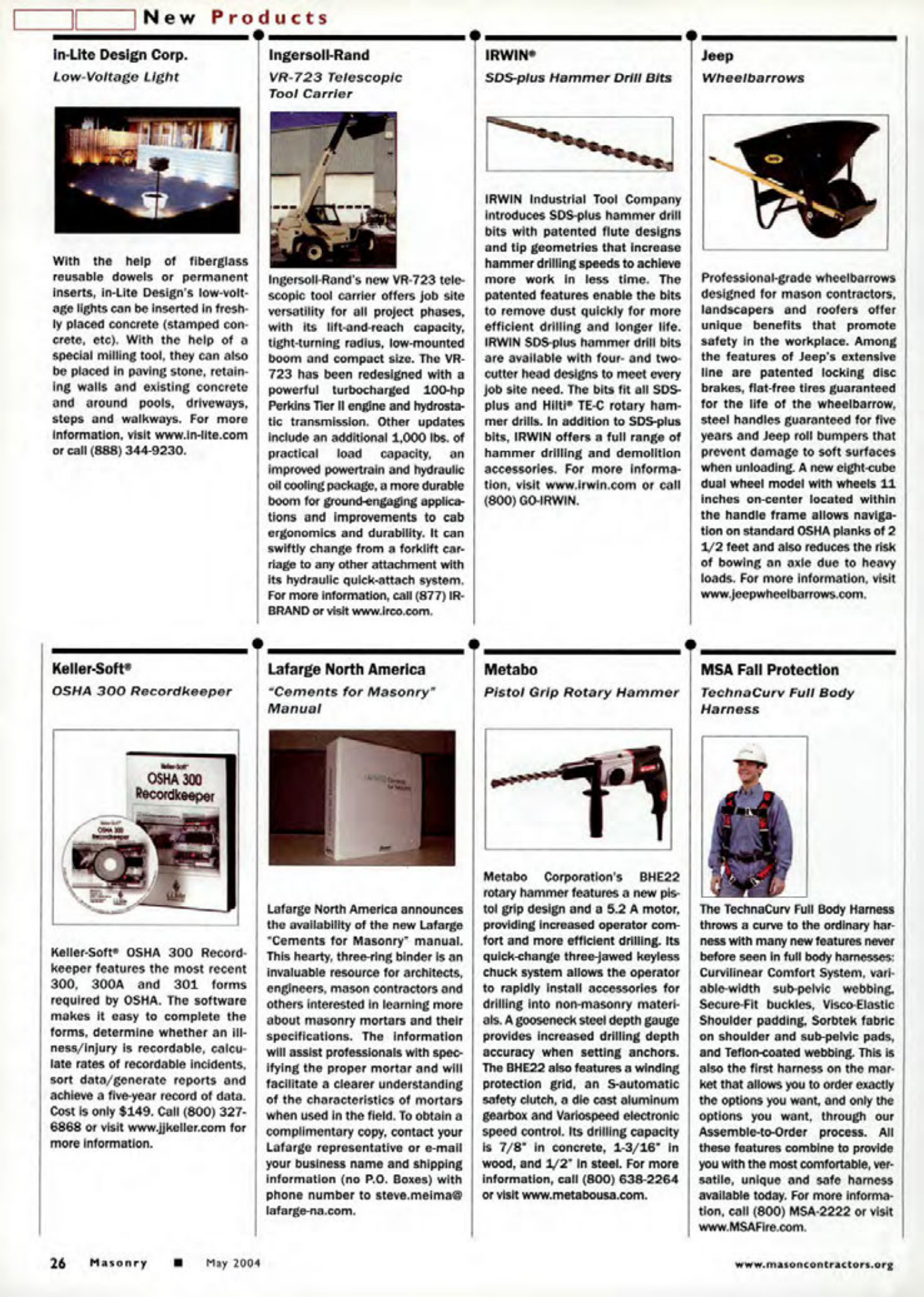 Masonry Magazine May 2004 Page. 28