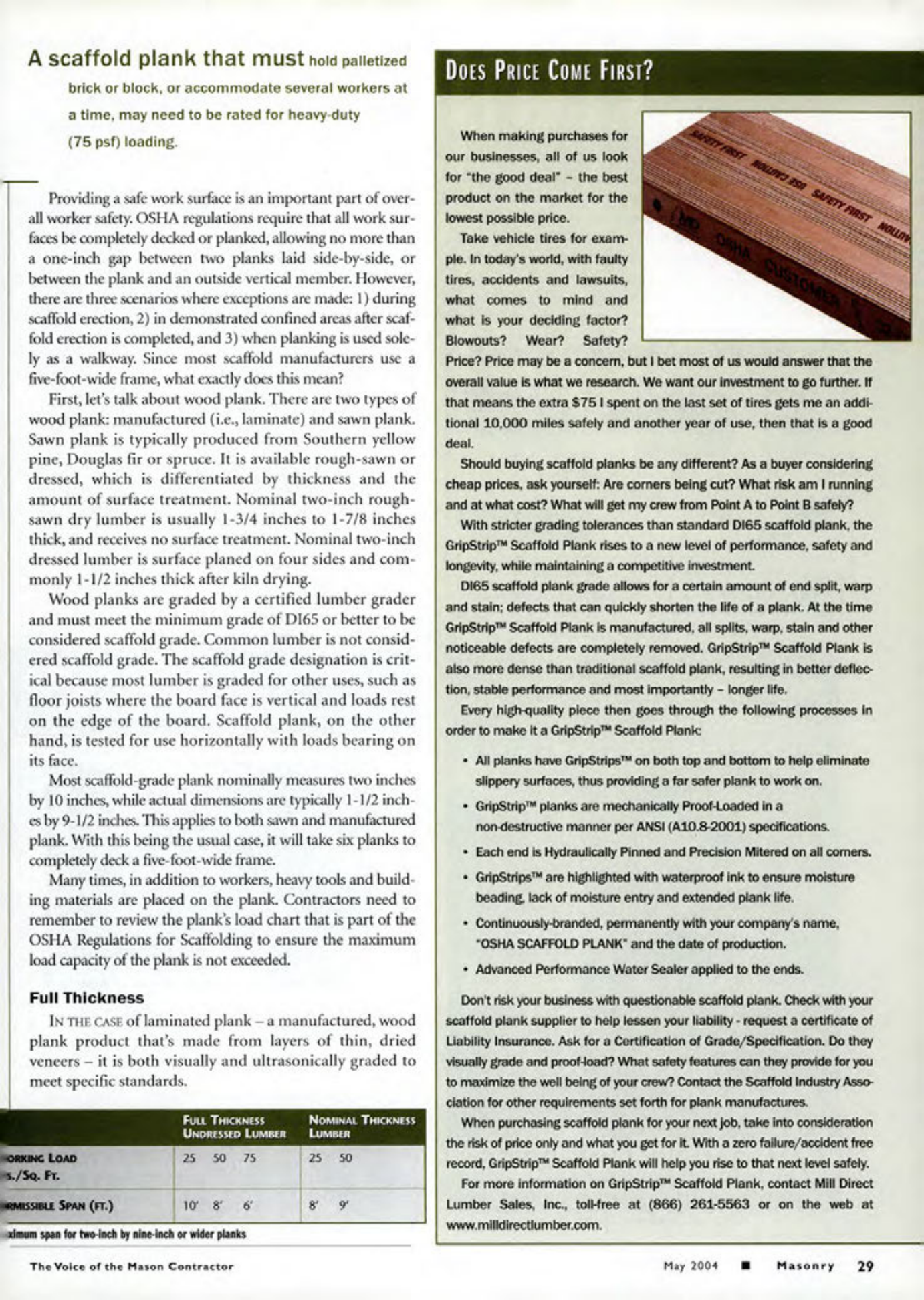Masonry Magazine May 2004 Page. 31