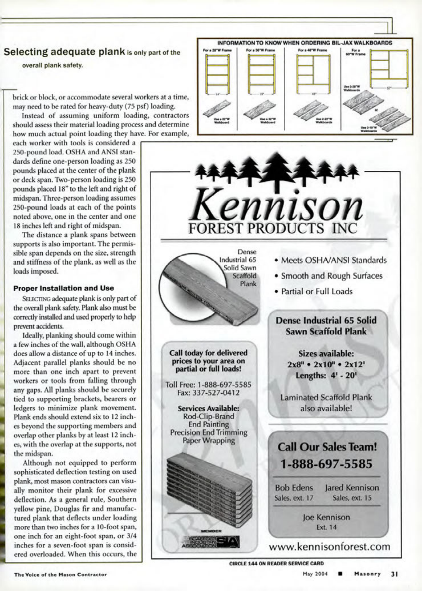 Masonry Magazine May 2004 Page. 33