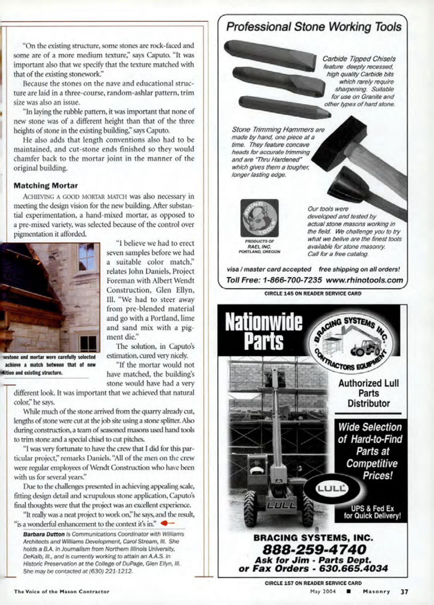 Masonry Magazine May 2004 Page. 39