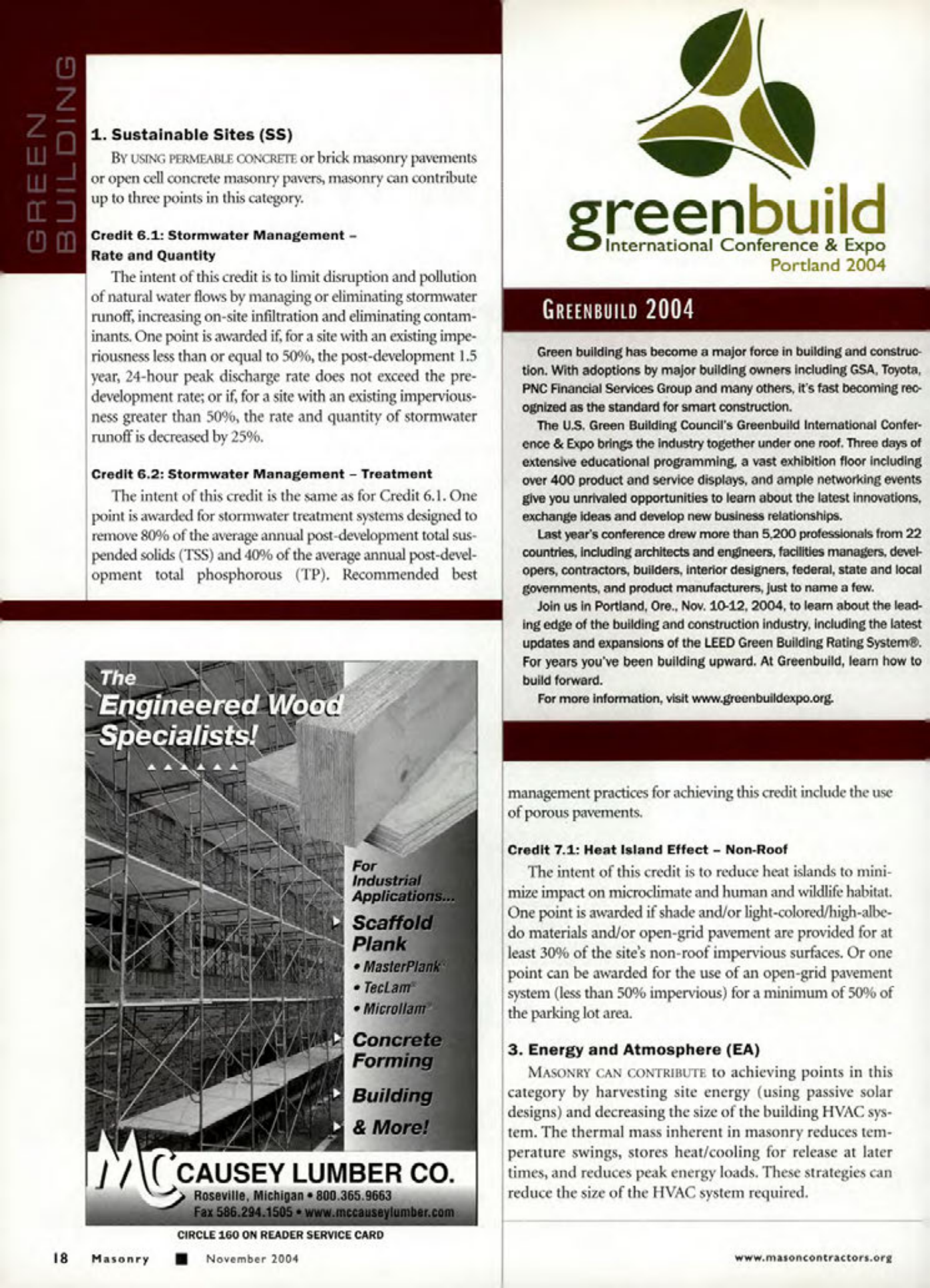 Masonry Magazine November 2004 Page. 20