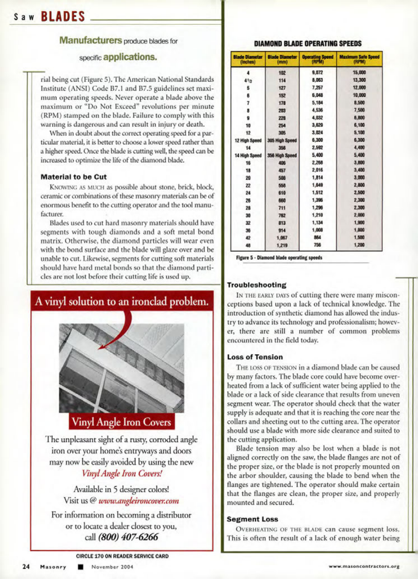 Masonry Magazine November 2004 Page. 26